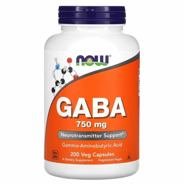 NOW FOODS GABA 750 mg (100 Veg kapsulas)