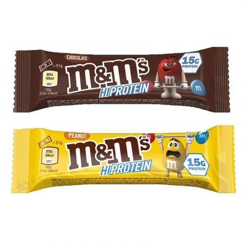 M&amp;M Hi-Protein batoonid 